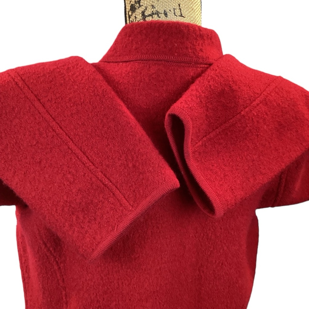 Revue 100% Wool Three Button Blazer Red - image 6